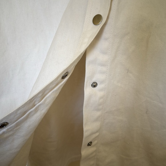 Oversized Forever 21 White Jean Jacket - Picture 5 of 10